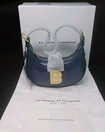 Brandon blackwood luna bag waxed denim (New)