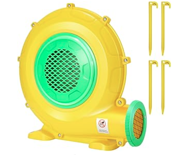 480W Air Blower, Pump Fan Commercial Inflatable Bouncer Blower, Perfect for Inflatable  (480 Watt 0.64HP) (New, open)