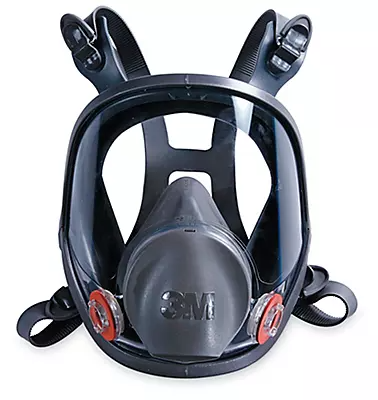 3M 6800 Full Facepiece Reusable Respirator, Medium, Gray (New, open and damaged box)