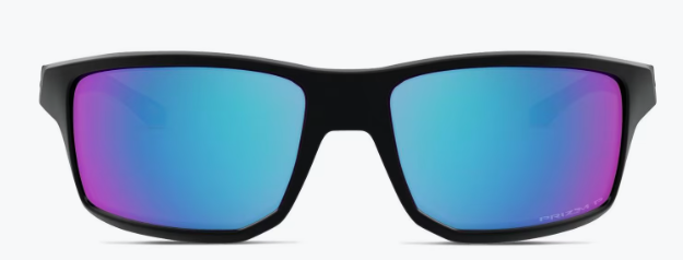 Oakley Men's OO9449 Gibston Square Sunglasses, Matte Black Silver Icon/Prizm Sapphire Iridium Polarized, 60 mm NEW