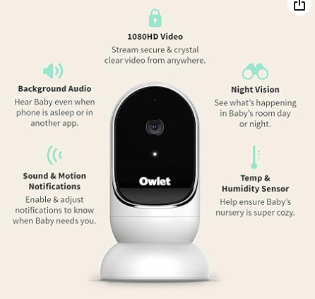 Owlet Cam Smart Video Baby Monitor (used and fully functioning)