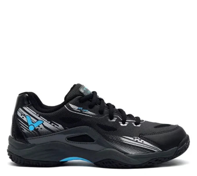 Victor AS-16W-CH  Badminton Shoes - Blk/Gry/Blue(Men9.5/Women11)