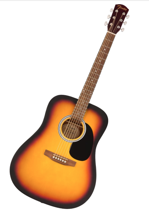 Fender FA-25 Dreadnought Acoustic Guitar, Beginner Guitar, Sunburst