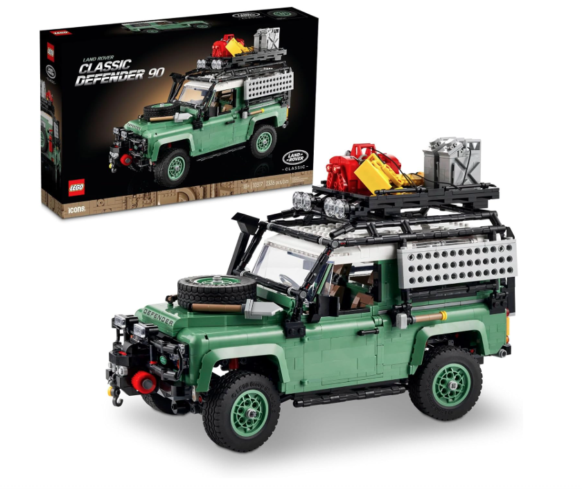 LEGO Icons Land Rover Classic Defender 90 10317 Model Car Building Set for Adults and Classic Car Lovers, This Immersive Project Based on an Off-Road Icon Makes a Great Graduation Gift for Him or Her (New, Open Box) *RB*