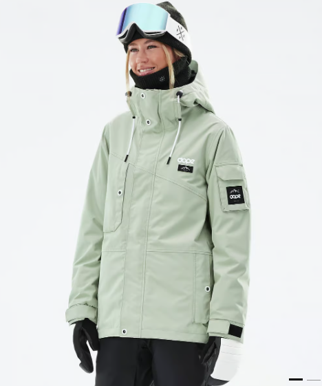 Adept W Snowboard Jacket Women Soft Green - S