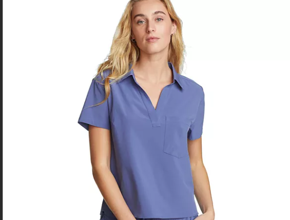 Women's Eddie Bauer Departure Collared Tee-ceil blue