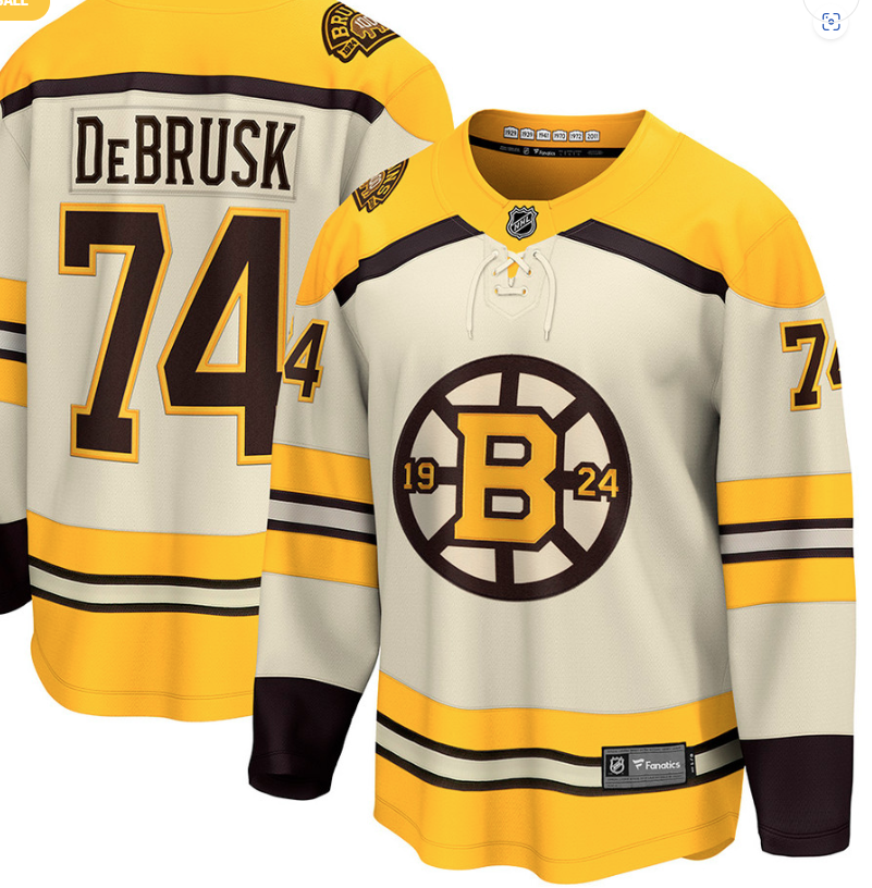 DeBrusk Centennial Fanatics Breakaway Third Jersey-XL