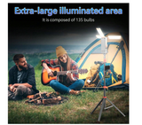 3-LED Camping Light With 10000mAh Power Bank