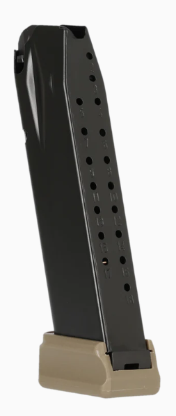 FULL SIZE 18 ROUND MAGAZINE WITH +2 EXTENSION(FDE BASE PLATE)