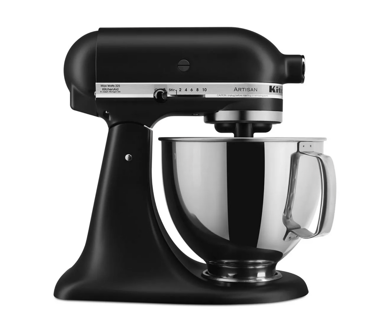 * Kitchen Aid Artisan® Series 5 Quart Tilt-Head Stand Mixer - Black Matte