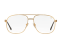 * Snatch Double Rope Edition 18KT Two-Tone Gold Glasses with Clear Lenses