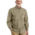 *CARHARTT Mens' FR Twill LS Shirt, Khaki, Medium