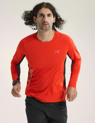 Arc'teryx Norvan Downward Logo Long Sleeve Shirt - Dynasty - Medium
