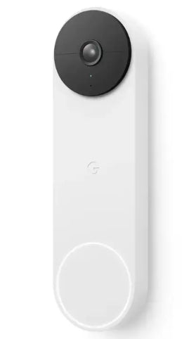 Google - Nest Wi-Fi Video Doorbell - Battery Operated - Snow