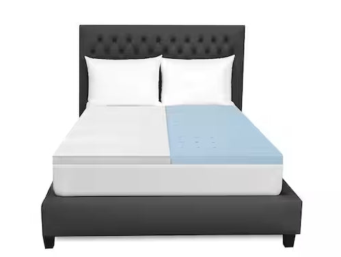 BODIPEDIC 2 in. California King Gel Memory Foam Mattress Topper