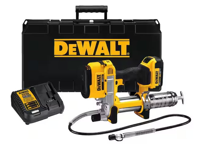DEWALT 20V MAX Cordless 10,000 PSI Variable Speed Grease Gun, (1) 20V 4.0Ah Battery, and Charger