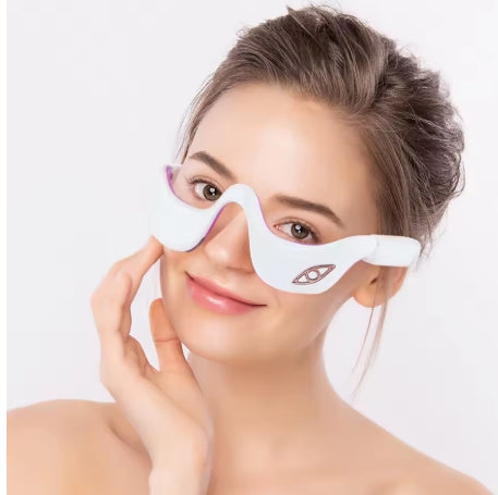 3D EMS Micro-Current Pulse Eye Relax Massager Heating Therapy Acupressure Fatigue Relief Wrinkle Reduction Blood Circulation