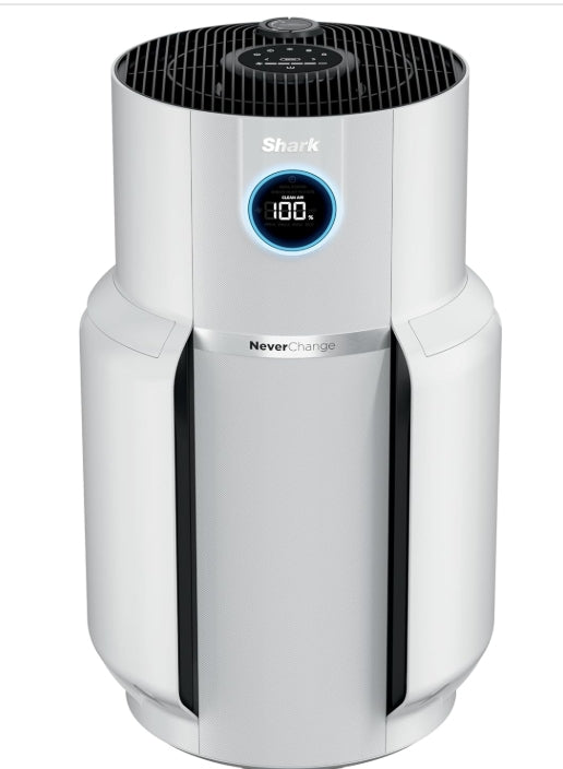 Shark Air Purifier for Home with NeverChange HEPA Air Filter, 1400 sq. ft. for Powerful Multi-Room Purification, 5-Year Filter, Filters Smoke, Captures 99.98% of Particles & Dust, HP302
