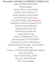 iPhone 14 128GB Total Wireless/Straight Talk