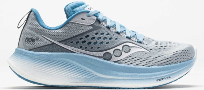 Saucony Women's Ride 17 Sneaker, Cloud/Breeze 6.5