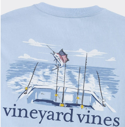 USA Marlin Fishing Short-Sleeve Pocket Tee XL Men's