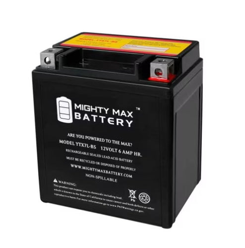 Mighty Max Battery YTX7L 12V 6AH / 100CCA Battery