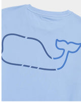 Vineyard Vines On-The-Go Whale Outline Short-Sleeve Harbor Performance Tee L