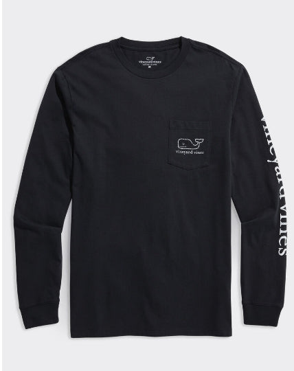 Vineyard Vines Vintage Whale Long-Sleeve Pocket Tee XL