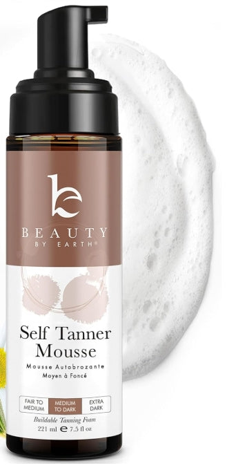 Beauty By Earth Self Tanner Mousse Medium to Dark