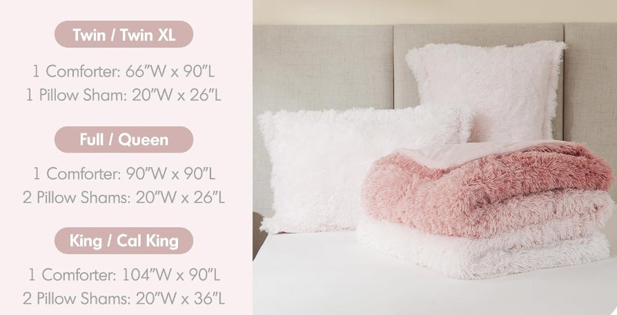 Intelligent Design Brielle Comforter Set (3 Piece) - Blush - King/Cal King
