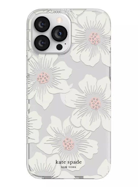 Kate Spade New York Apple iPhone 13 Pro Max/iPhone 12 Pro Max Protective Case - Hollyhock Floral (New)