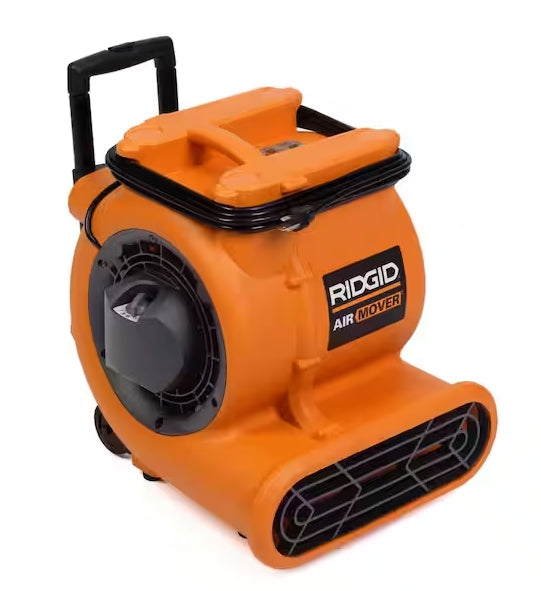 RIDGID Portable AM2560 Air Mover Blower Fan with Collapsible Handle and Rear Wheels