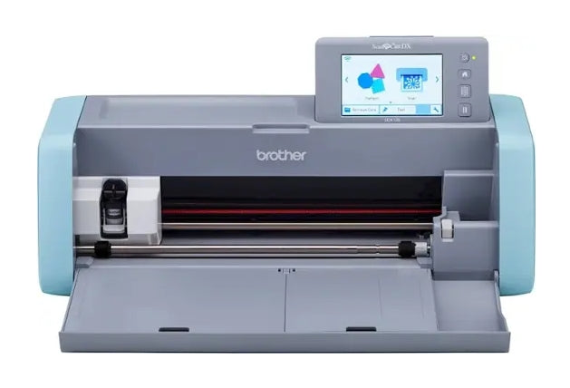 Brother - ScanNCut DX SDX125e Electronic Cutting Machine with Built-in Scanner - Grey/Aqua