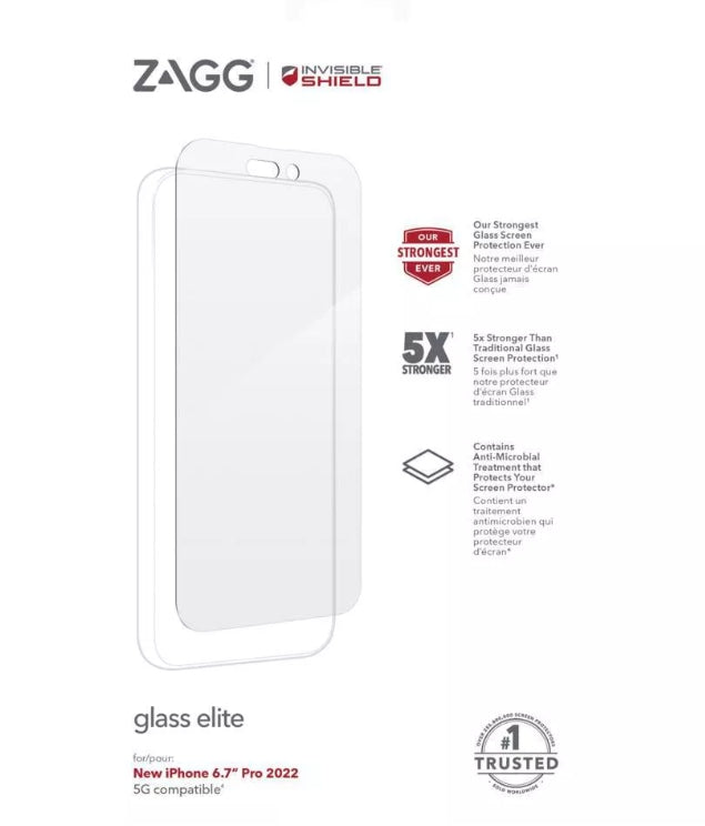 ZAGG Apple iPhone 14 Pro Max InvisibleShield Glass Elite AM Screen Protector (New)