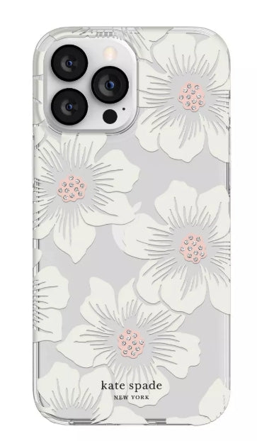 Kate Spade New York Apple iPhone 13 Pro Max/iPhone 12 Pro Max Protective Case - Hollyhock Floral (Open Box)