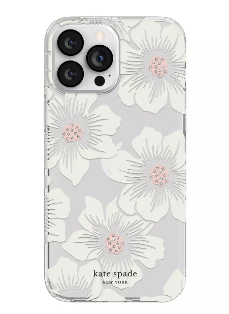 Kate Spade New York Apple iPhone 13 Pro Max/iPhone 12 Pro Max Protective Case - Hollyhock Floral (Open Box)