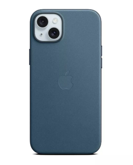 Apple iPhone 15 Plus Fine Woven Case with MagSafe, Pacific Blue (Open Box)