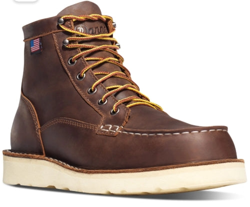 Danner Men’s Bull Run USA Made 6″ Moc Toe Wedge Work Boot