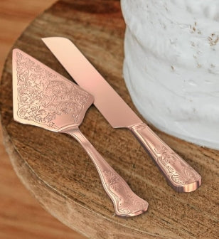Orblue Wedding Cake Knife and Server Set