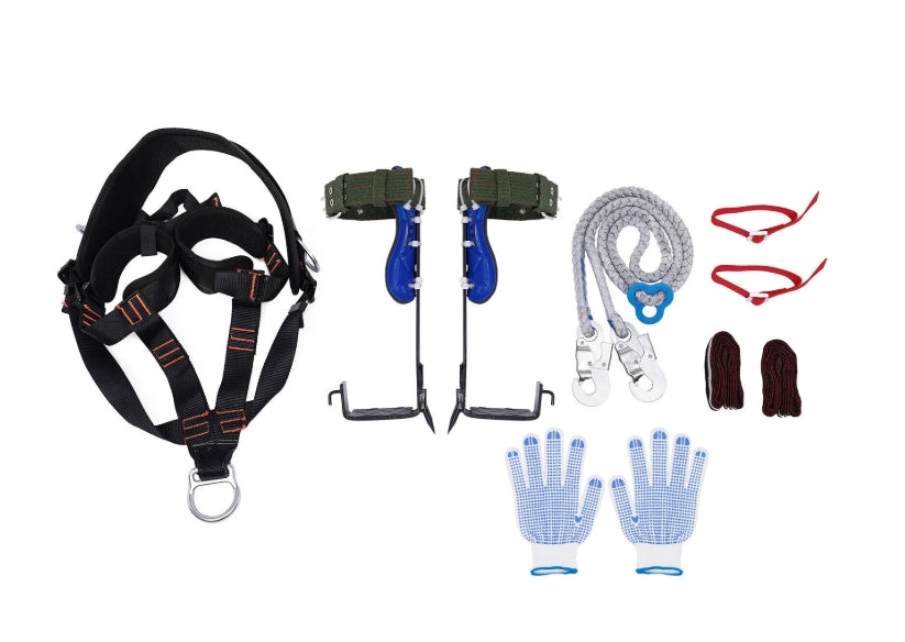 Iron Tree Climbing Spikes - includes Belt & Gloves
