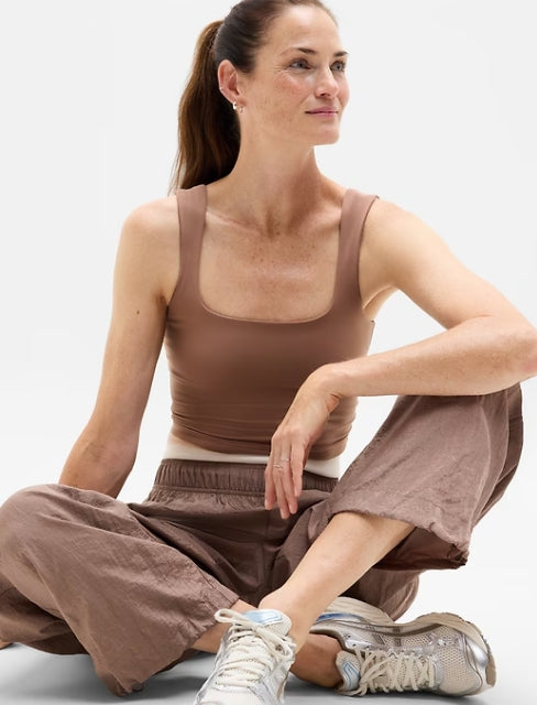 Transcend Square Neck Crop Sports Bra A-C