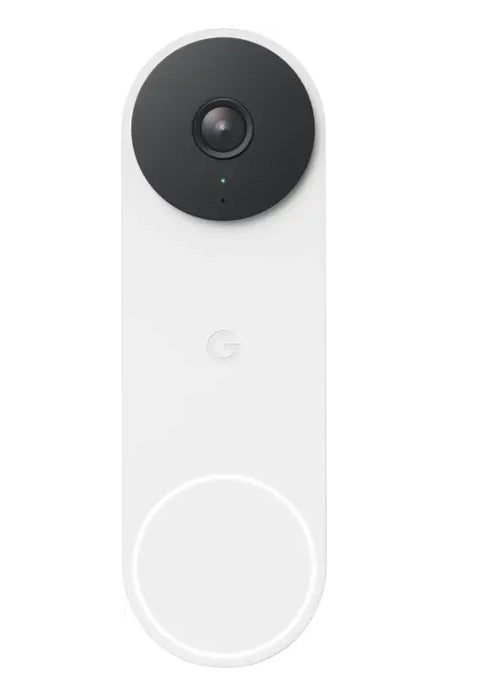 Google - Nest Doorbell Wired (2nd Generation) - Snow