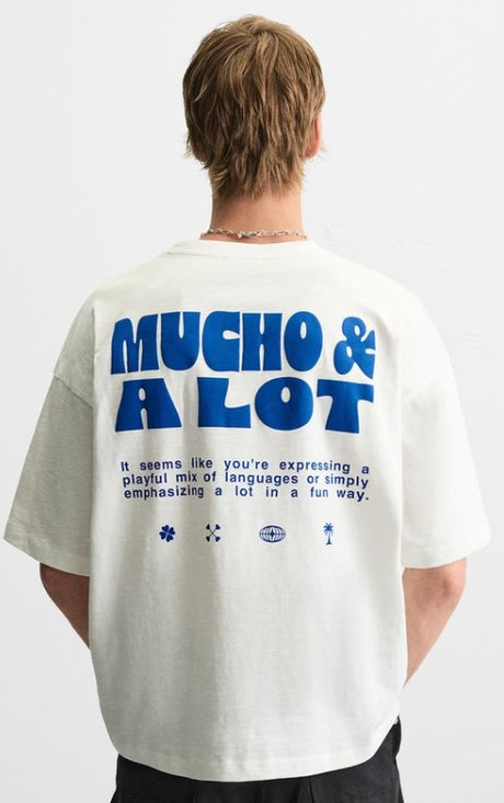 Zara PRINTED TEXT T-SHIRT Size L