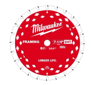 Milwaukee 7-1/4" 24T Framing Circular Saw Blades Bulk 10