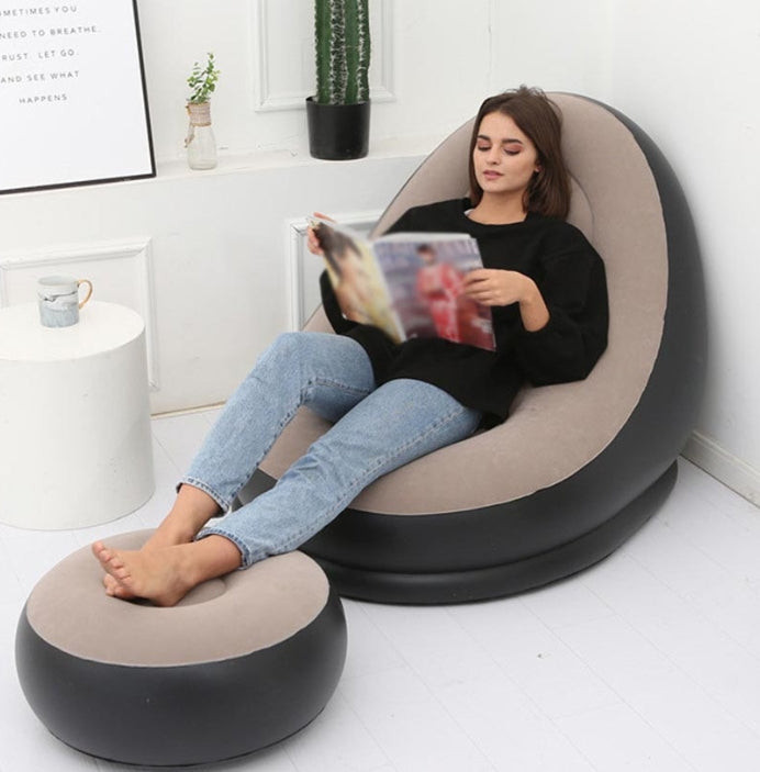 Senyoubao Lazy Sofa Deck chair comfortable Leg stool rest single size