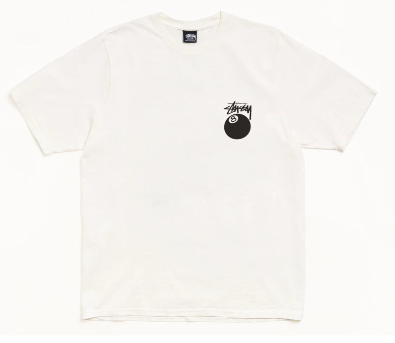 Stussy Pigment 8 Ball Tee- Men's White-Small