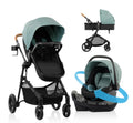 Evenflo Pivot NXT Travel System with Revolve 180 LiteMax Infant Car Seat - Pacific Green