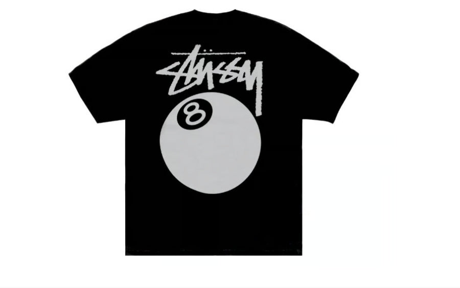 Stussy Pigment 8 Ball Tee- Men's Black-Large