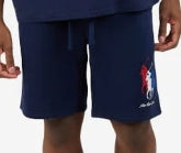 Fleece Triple Pony Athletic Shorts Mens Small