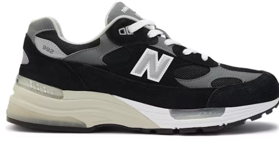New Balance 992 MiUSA Black Grey Size 10